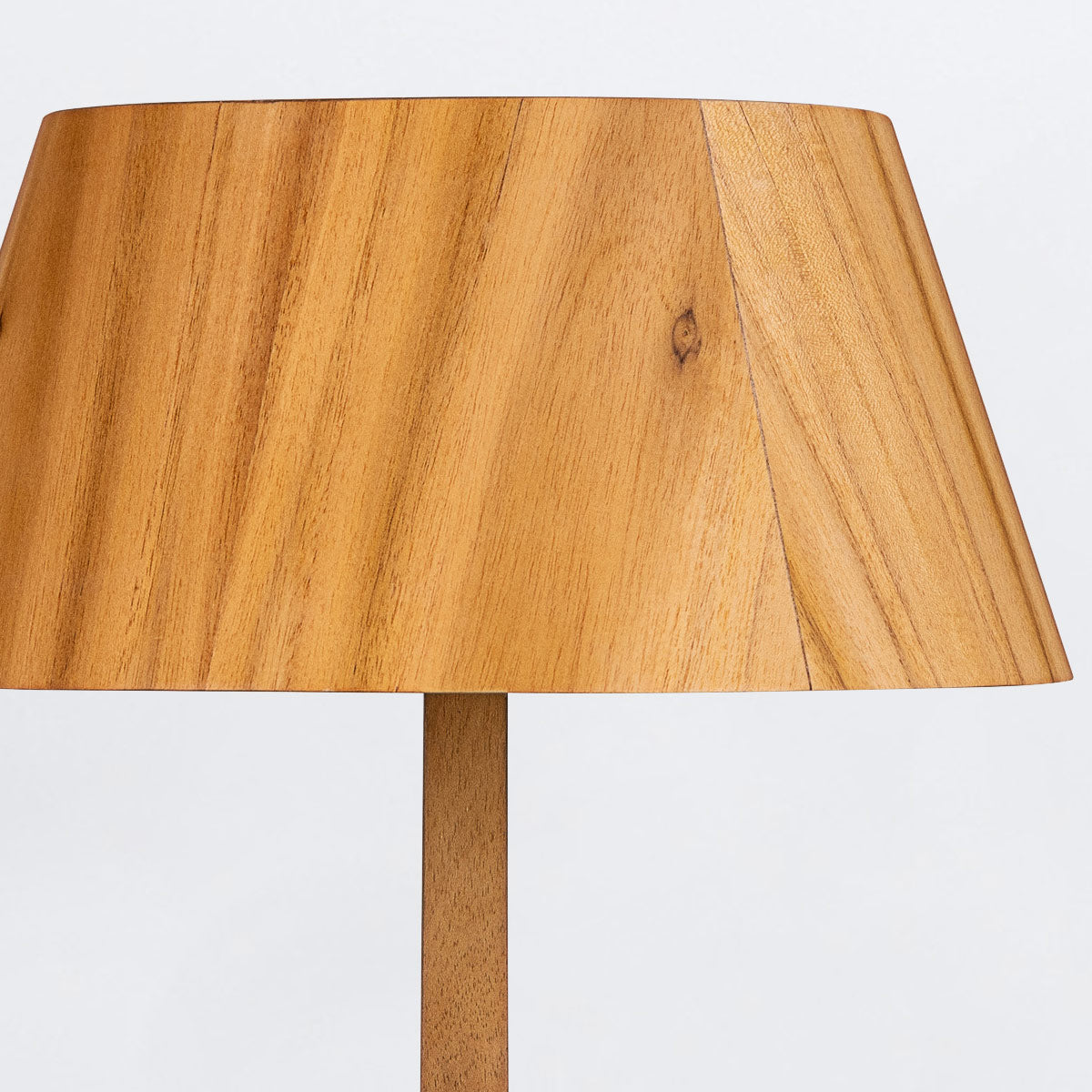Nostalgia Natural Teak Wood Veneer Table Lamp