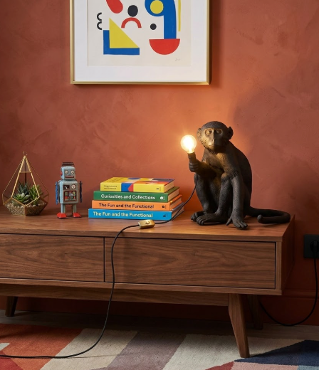 Seletti Monkey Lamp Sitting Edition Profile
