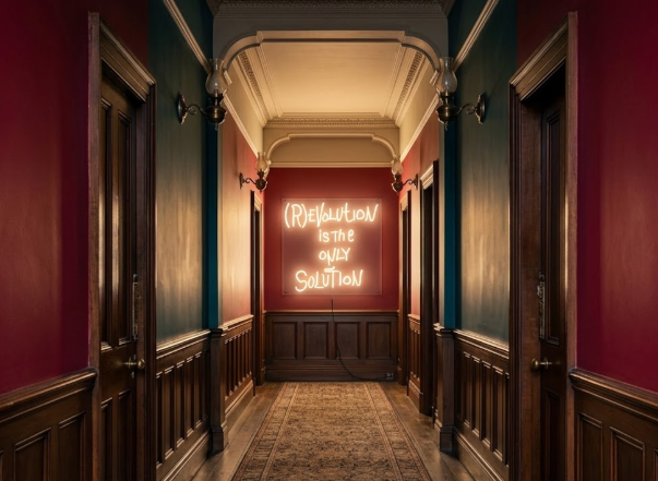 Seletti Revolution Neon Wall Light Installation