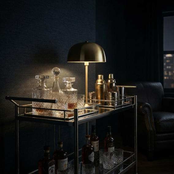 Nordlux Cera Dome Table Lamp In Polished Brass