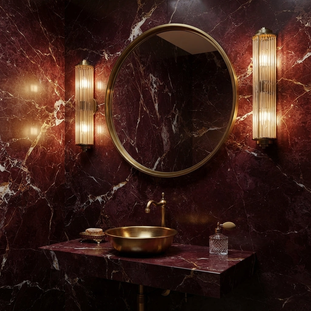 Lumiere Tansley Fluted Cylinder Sconce Accent Close Up View