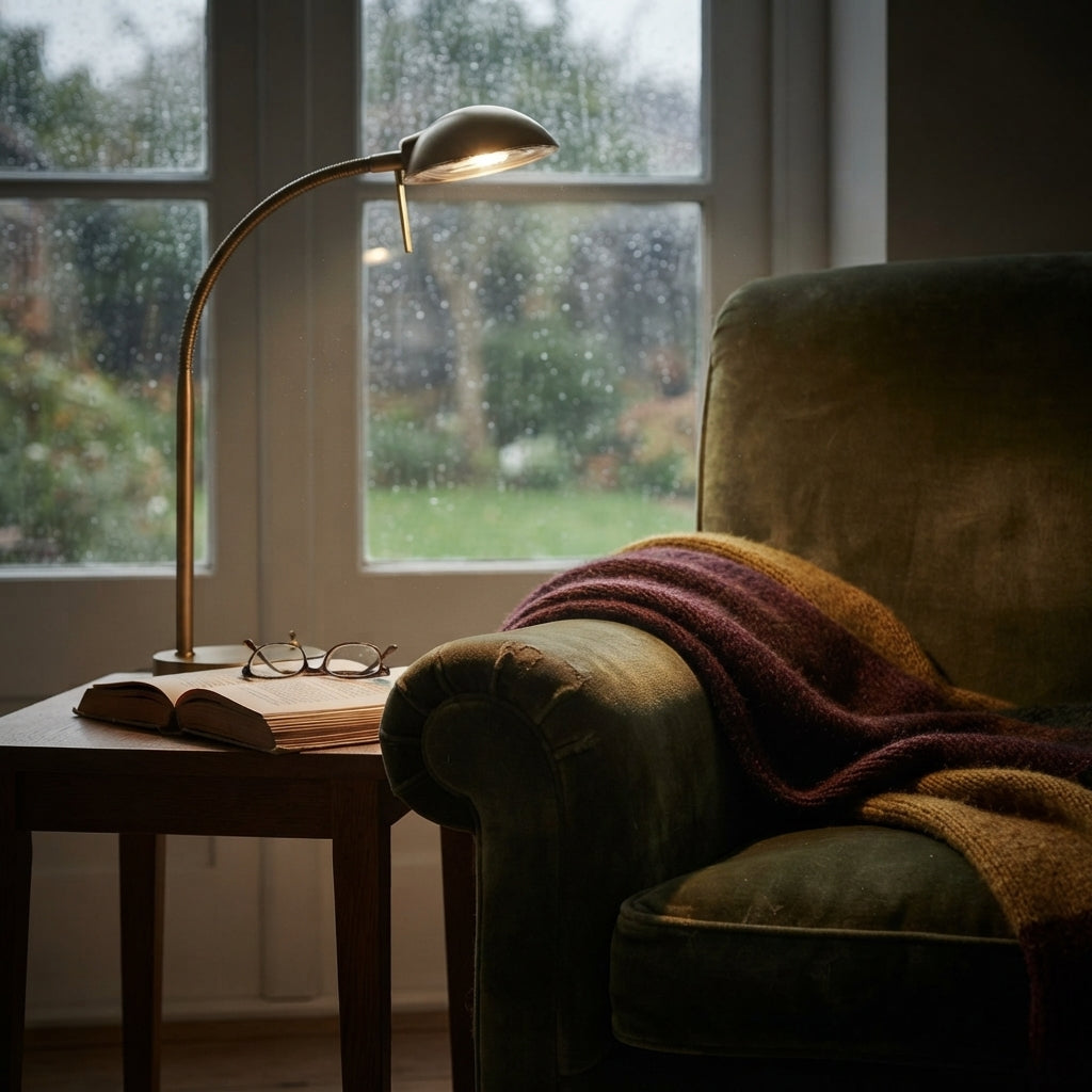 Deco Bamberg Gold Adjustable Table Lamp Finished in Satin Black and Gold