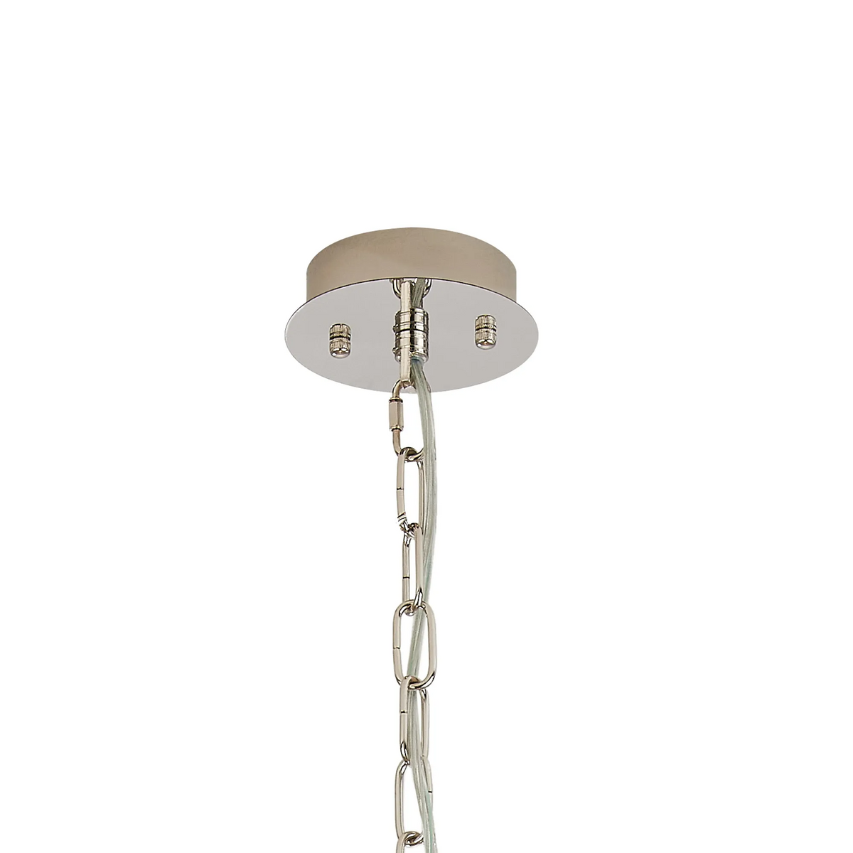 Vienna 4 Light Pendant in Polished Nickel & Clear Crystal Glass