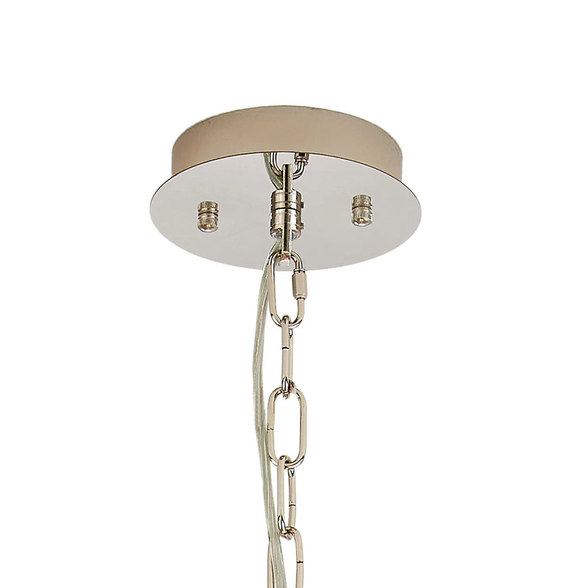 Vienna 8 Light Pendant in Polished Nickel & Clear Crystal Glass