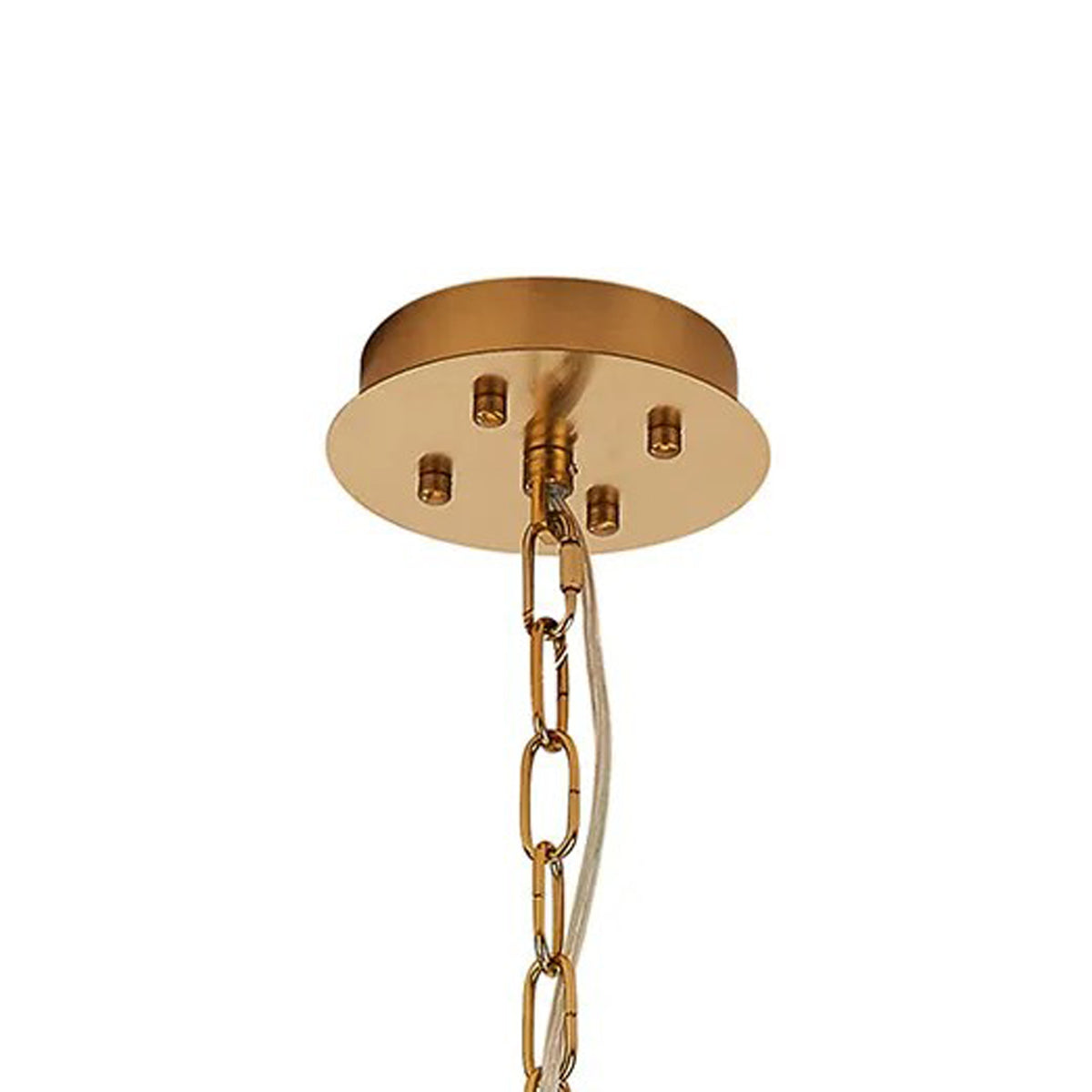 Vienna 12 Light Pendant in Brass & Clear Crystal Glass