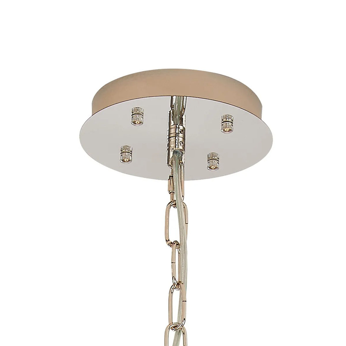 Vienna 18 Light Pendant in Polished Nickel & Clear Crystal Glass