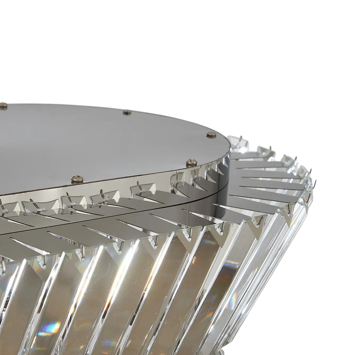 Vienna 13 Light Linear Pendant in Polished Nickel & Clear Crystal Glass