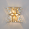 Vienna Wall Light in Brass & Clear Crystal Glass