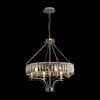 Vivienne 6 Light Chandelier or Semi Flush in Polished Nickel & Clear Crystal