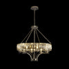 Vivienne 8 Light Chandelier or Semi Flush in Polished Nickel & Clear Crystal