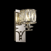 Vivienne Wall Light in Polished Nickel & Clear Crystal Glass