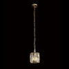 Vivienne 1 Light Pendant in French Gold & Clear Crystal