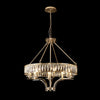 Vivienne 8 Light Chandelier or Semi Flush in French Gold & Clear Crystal