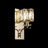 Vivienne Wall Light in French Gold & Clear Crystal Glass
