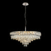 Vivienne 11 Light Pendant or Semi Flush in Polished Nickel & Clear Crystal