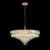 Vivienne 11 Light Pendant or Semi Flush in French Gold & Clear Crystal