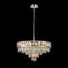 Vivienne 7 Light Pendant or Semi Flush in Polished Nickel & Clear Crystal