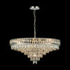 Vivienne 13 Light Pendant or Semi Flush in Polished Nickel & Clear Crystal